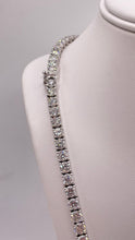 Load image into Gallery viewer, 40.2 CT. Brilliant Cut Lab Grown VVS-VS Diamond Tennis Necklace In 14 KT White Gold